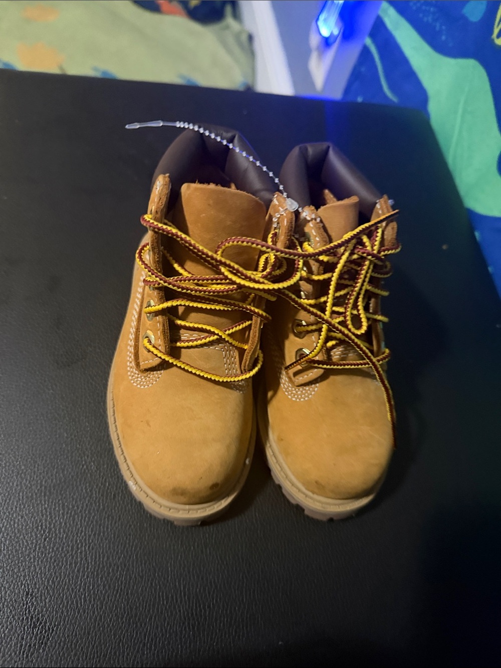 Timberland Kids Brown Tan Lace-Up Boots
